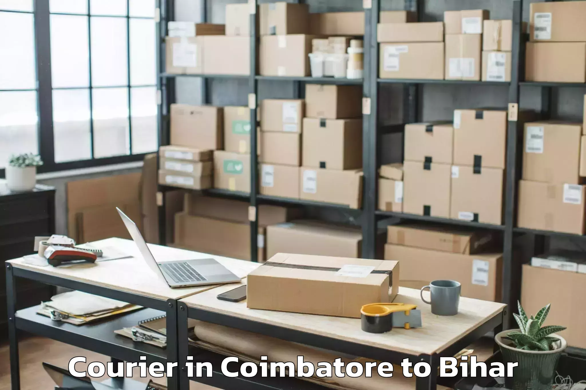 Discover Coimbatore to Singhia Courier